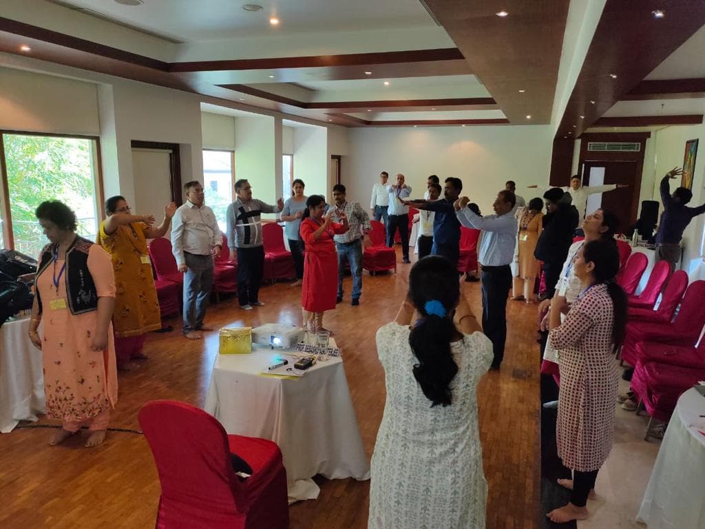 Dr. Dimple Kaur Malhotra leading an Applied Natya Therapy™ training session